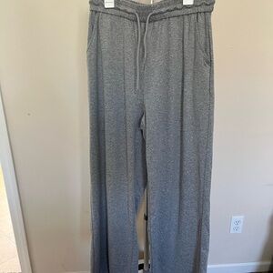 HALARA Heather Gray Wide Leg Lounge Pants